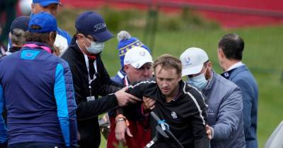 Harry Potter star Tom Felton collapses on 18th hole at Whistling Straits during Ryder Cup Celebrity Match - www.msn.com