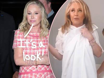 Kathy Hilton Finally Explains Why She Had To Wear A Tablecloth Home From A Restaurant This Week! - perezhilton.com