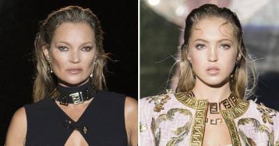 Better Together! Kate Moss and Daughter Lila Walk Fendi x Versace Runway for Milan Fashion Week - www.usmagazine.com