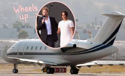 Prince Harry & Meghan Markle Blasted On Social Media For Taking Another Private Jet After Climate Change Event - perezhilton.com - Manhattan - Santa Barbara