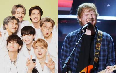 BTS and Coldplay in close race against Ed Sheeran for UK Number One single - www.nme.com - Britain