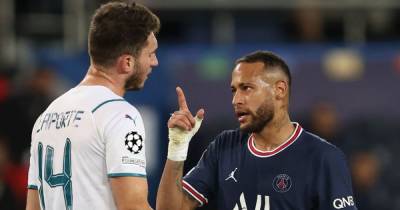 Man City defender Aymeric Laporte questions officials after Neymar incident vs PSG - www.manchestereveningnews.co.uk - Manchester