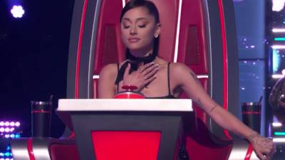 'The Voice': Ariana Grande Turns at the Last Second for David Vogel's Cover of Her Song 'Breathin' - www.etonline.com - New York