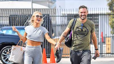 Sharna Burgess Wears Crop Top As She Holds Hands With Brian Austin Green Heading To ‘DWTS’ - hollywoodlife.com - Australia - Los Angeles