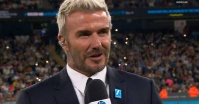 Everyone was saying the same thing when David Beckham appeared on Soccer Aid - www.manchestereveningnews.co.uk - Manchester