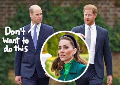 'Furious' Prince William REFUSED To Attend Diana Statue Unveiling With Harry -- Until Kate Middleton Stepped In! - perezhilton.com