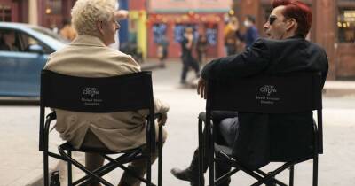 Michael Sheen and Jon Hamm spotted on Edinburgh's cobbled streets filming Good Omens - www.dailyrecord.co.uk - Scotland