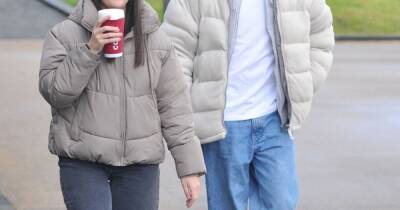Coronation Street stars Jack James and Elle Mulvaney grab coffee away from ITV set - www.ok.co.uk