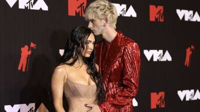 Megan Fox and Machine Gun Kelly Pose for Romantic Boat Pics in Italy Following Engagement - www.etonline.com - Italy - Lake