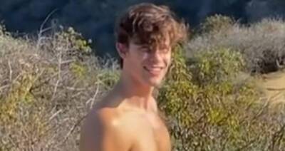 Shawn Mendes Takes a Tumble While Trying to Pose for Shirtless Photo - Watch! - www.justjared.com - Miami