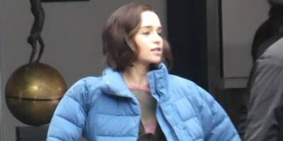 Emilia Clarke Arrives on Set to Film Marvel Series 'Secret Invasion' - www.justjared.com - Britain