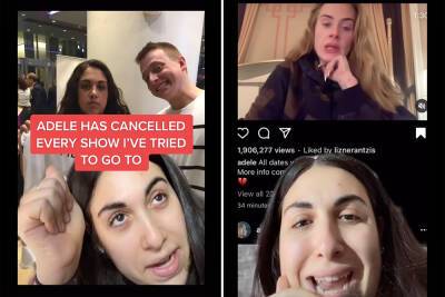 Adele FaceTimes superfan who went TikTok viral over canceled concerts - nypost.com - Las Vegas