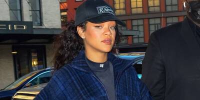 Rihanna Steps Out for Lunch in Plaid in New York City - www.justjared.com - New York