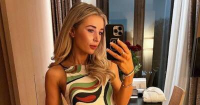 Dani Dyer hits back at 'insulting' fan asking if she's pregnant in glamorous pic - www.ok.co.uk - city Santiago