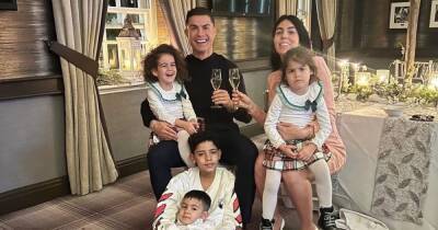 Cristiano Ronaldo poses with his four children in adorable Dubai beach snap - www.ok.co.uk - Manchester - Dubai - Uae