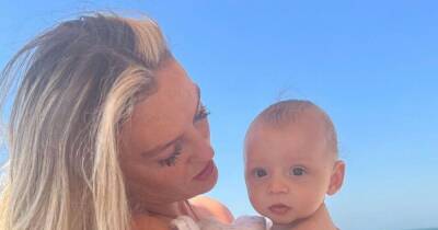 Perrie Edwards shares adorable new holiday snaps with baby son Axel - www.ok.co.uk - Dubai