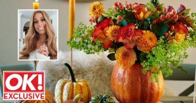 6 easy steps to make Stacey Solomon’s spooky and stylish pumpkin flower bouquet - www.ok.co.uk - county Gray