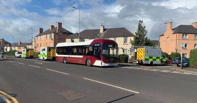 Bus crashes into car on Edinburgh road as emergency services race to scene - www.dailyrecord.co.uk - Scotland