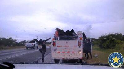 Texas troopers apprehend 15 illegal immigrants seen on video fleeing work truck - www.foxnews.com - Spain - USA - Texas - Mexico