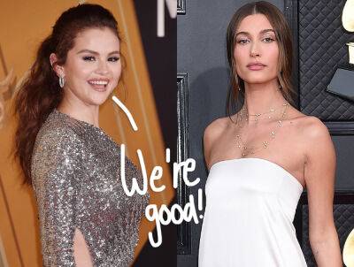 Selena Gomez & Hailey Bieber Put Feud Rumors To Rest Once & For All By Posing For Pic Together At The Academy Museum Gala! - perezhilton.com - Los Angeles