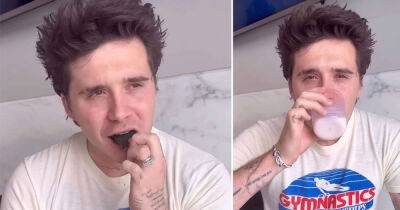 Brooklyn Beckham cries as he eats extremely hot tortilla chip in 'dangerous' challenge - www.msn.com - Italy