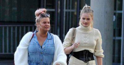 Kerry Katona rocks denim jumpsuit as she steps out with lookalike daughter Lilly-Sue, 19 - www.ok.co.uk