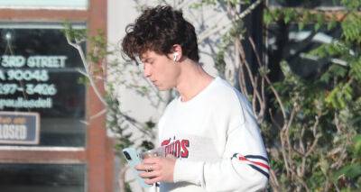 Shawn Mendes Let Out a Big Yawn While Out for a Morning Coffee - www.justjared.com - Los Angeles - Los Angeles - Minnesota - county Sherman