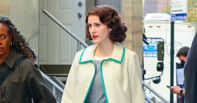 Rachel Brosnahan is classically chic on The Marvelous Mrs. Maisel set - www.msn.com