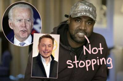 Kanye West Calls Joe Biden The R-Word On Live TV While Caping For Elon Musk - perezhilton.com - Britain - state Delaware