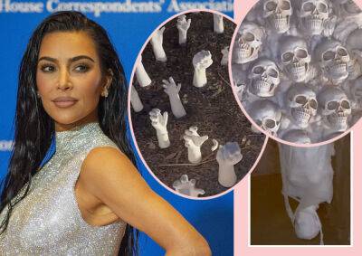 Kim Kardashian Shares EPIC Halloween Decorations -- WATCH! - perezhilton.com