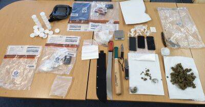 Haul of weapons and drugs found during police raid at property in Cumbernauld - www.dailyrecord.co.uk - Scotland - city Lanarkshire