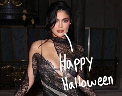 Kylie Jenner Unveils EPIC Bride Of Frankenstein Halloween Costume! - perezhilton.com