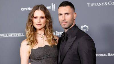Watch Behati Prinsloo Support Adam Levine Backstage at Charity Event Amid Scandal (Exclusive) - www.etonline.com - Las Vegas