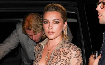Florence Pugh Wears Another Sheer Valentino Dress, Three Months After Making Headlines for Baring Nipples - www.justjared.com - France - Rome - county Florence