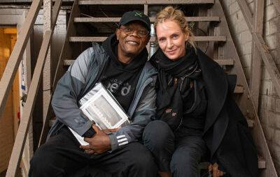 Samuel L. Jackson and Uma Thurman have ‘Pulp Fiction’ reunion on Broadway - www.nme.com - New York - Washington - Jackson - county Brooks