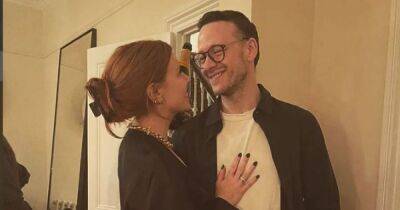Pregnant Stacey Dooley's sweet message to beau Kevin Clifton as she shows off growing bump at his show - www.manchestereveningnews.co.uk - county Plymouth - county Scott