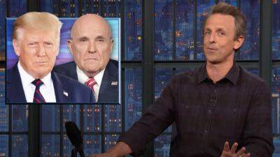 Seth Meyers Relentlessly Mocks Revelations That Trump ‘Loudly Complained’ About Rudy Giuliani’s Bathroom Smells (Video) - thewrap.com - Ukraine