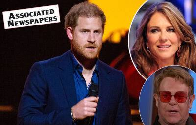Prince Harry Joins Elton John, Elizabeth Hurley, & Others In Lawsuit Against Publisher Associated Newspapers - perezhilton.com - Britain - London - Indiana