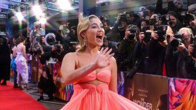 Florence Pugh Looks So Gorgeous in This Sheer Coral Gown It'll Make You Gasp—Pics - www.glamour.com - Britain