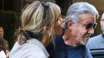 Sylvester Stallone and Jennifer Flavin Show Playful PDA After Reconciling: Pic - www.etonline.com