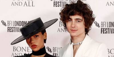 Timothee Chalamet & Taylor Russell Deliver The Perfect Contrast At 'Bones & All' London Premeire - www.justjared.com - London