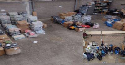 Fake designer goods worth £1m seized by cops from Scots storage unit as man arrested - www.dailyrecord.co.uk - Scotland - New Zealand - city Lanarkshire