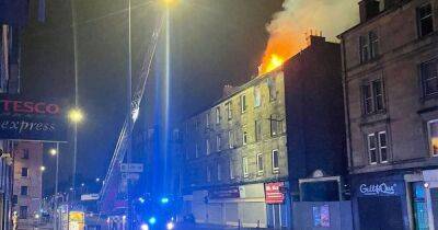 Fire breaks out at Edinburgh flats as residents forced to flee homes in early hours - www.dailyrecord.co.uk - Scotland