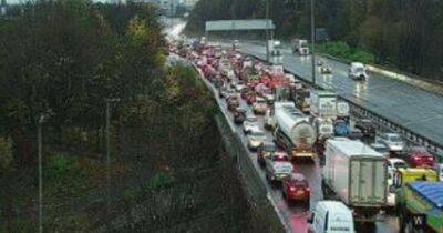 Traffic chaos on M8 as 'five car smash' causes huge tailbacks - www.dailyrecord.co.uk - Scotland - city Kingston