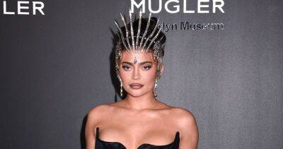 Kylie Jenner Declares Herself ‘Mugler King’ in Jeweled Crown and Corset Dress at Label’s Exhibition - www.usmagazine.com - France - California - city Brooklyn