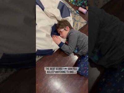 THE BEST Scare! My Son Fell Asleep Watching TV And... - perezhilton.com