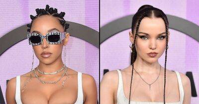 American Music Awards 2022: Tinashe and Dove Cameron Twin in Marc Jacobs Corsets on Red Carpet - www.usmagazine.com - Los Angeles - Los Angeles - USA - Kentucky