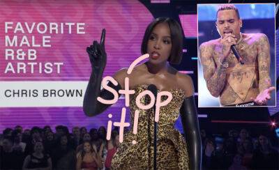 Kelly Rowland Defends Chris Brown's AMAs Win After Crowd Boos Him -- And Twitter Has A LOT To Say About It! - perezhilton.com - USA