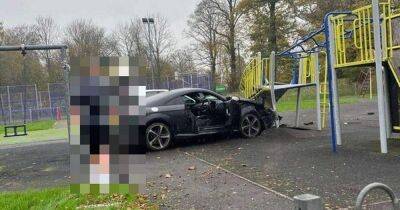 Man charged over Scots play park 'stabbing' after cars crash into children's swing set - www.dailyrecord.co.uk - Scotland