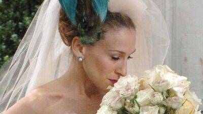 Carrie Bradshaw Resurrected Her Vivienne Westwood Wedding Dress—See Pic - www.glamour.com